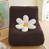baratos Capa do sofá futon.-1pc capa elástica para sofá de chão sem braços capa para sofá preguiçoso relax seersucker capa elástica para sofá único capa de almofada para sala de estar casa