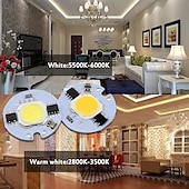 preiswerte Leuchtbirnen-10 Stück COB LED-Lichtchip-Perlen 3 W 5 W 7 W 10 W 220 V LED-Lampen-Chips Licht Smart IC-Treiber passend für DIY LED-Strahler Flutlicht