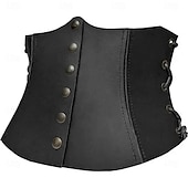 abordables Accessoires et plus-Rétro Vintage Punk &amp; Gothique Médiéval Bustier Sous Poitrine Déguisement Homme Carnaval Mascarade Carnaval Performance Mascarade Adulte Corset
