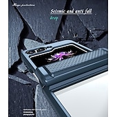 Недорогие Чехлы для Samsung-телефон Кейс для Назначение SSamsung Galaxy Z-флип 6 Z Flip 5 Кейс на заднюю панель Защита от удара Ретро ТПУ ПК