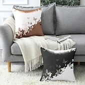 billige blomster- og plantestil-Sommerfugl Blomster Dekorative Kasteputer Deksel 1PC Myk Firkantet Sofa Putevare Putevar Soverom Stue Sofa Stol