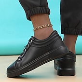 cheap Casual Sneakers-Men's Red Leather Sneakers with Sleek Design - Bold Casual Streetwear for Everyday Comfort