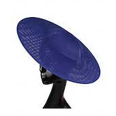 abordables Fascinators-Chapeaux Imitation Lin Chapeau melon / cloche Mariage Élégant ancien Avec Couleur unie Casque Couvre-chef