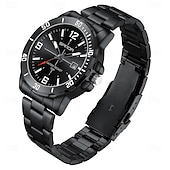 cheap Quartz Watches-SANDA 3265 Men&#039;s Quartz Watch Simple and Fashionable Large Dial Night Light Waterproof Band Calendar Wristwatch