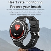 Χαμηλού Κόστους Smartwatch-696 D11 Εξυπνο ρολόι 1.46 inch Έξυπνο ρολόι Bluetooth Βηματόμετρο Υπενθύμιση Κλήσης Παρακολούθηση Ύπνου Συμβατό με Android iOS Άντρες Κλήσεις Hands-Free Υπενθύμιση Μηνύματος Έλεγχος Φωτογραφικής IPX-0