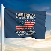 ieftine Steaguri de grădină, banner-Steag patriotic 4 iulie Exterior Interior cu gromete Ziua Independenței Decoruri pentru curte și grădină americană Banner semn de sărbătoare