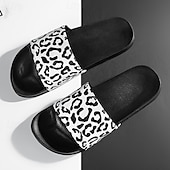 abordables Sandales décontractées-Sandales à enfiler pour homme à imprimé léopard : chaussures décontractées et élégantes pour l&#039;été et les sorties à la plage