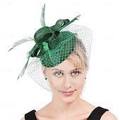preiswerte Hochzeit Kopfschmuck-Kopfstück Sinamay Hochzeit Abendgesellschaft Elegant Hochzeit Mit Unifarbe Kopfschmuck Kopfbedeckung