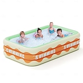 billiga Pooler, Bubbelbad &amp; Förnödenheter-uppblåsbara pooler i full storlek, bärbar uppblåsbar pool, uppblåsbar pool, hopfällbara uppblåsbara pooler, perfekta vattenaktiviteter för inomhus och utomhus sommarsäsong