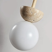 abordables Suspension-13 cm Design de Lanterne Suspendue Formes Géométriques Suspension Pierre Verre Style Artistique Style Formel Le style rétro ancien Rustique 110-120V 220-240V
