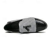 cheap Loafers-Men's Prom Shoes - Blue Textured Velvet Slip-On Loafers for Bold and Fashion-Forward Formal Wear