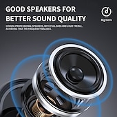 economico Cuffie TWS wireless-Cuffie Mini Wireless 5.3 per Sonno con Touch Biometrico Suono HiFi Stereo Display Digitale LED Cavo Antinodoso Auricolari Semi-Open-Back per Esercizio