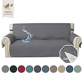 billige Sofa trekk-vanntett sofatrekk for pute sofatrekk for hunder vanntett møbelbeskyttertrekk med skumpinner elastiske stropper for kjæledyrkatt
