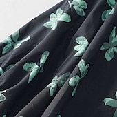 voordelige Overhemden-Dames Overhemd Katoenen linnen overhemden Linnen overhemd Knoop omhoog Bloem Dagelijks Stijlvol Casual Korte mouw Overhemdkraag Normale tops Dagelijks Feestdagen Uitgaan Knop Afdrukken Zwart Lente