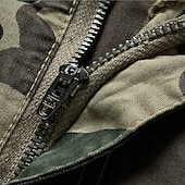 preiswerte Klassiker-Herren Cargo-Shorts Shorts mit Camouflage-Muster Shorts Sommershorts Kordelzug Elastischer Bund Mehrere Taschen Tarnung Komfort tragbar Knielang Outdoor Sport Täglich Mode Lässig Blau Khaki