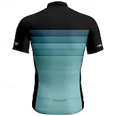 tanie Męskie koszulki-Męskie Koszulka rowerowa Gradient Krótki rękaw Rower Tee Tshirt Dżersej z 3 tylnymi kieszeniami Kolarstwo górskie Szybkie wysychanie Anatomiczny kształt Odprowadzające wilgoć Oddychający Sport Żółty