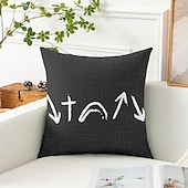 billige Ferieputetrekk-Påsk Jesus Dekorative Kasteputer Deksel 1PC Myk Firkantet Sofapute Trekk Putevar Soverom Stue Sofa Stol Svart Blå