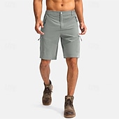 Недорогие Низ-Муж. Спортивные шорты Шорты-карго Уличные шорты Шорты для туризма и прогулок Эластичная талия Карман на молнии Полотняное плетение Дышащий Быстровысыхающий Короткие