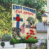 cheap Garden Flags, Banner-4th of July Veteran's Day Garden Flag 12 x 18 Inch Yard Flags, Independence Day Memorial Day Small Garden Flags for Outside, Outdoor Flags, Holiday Garden Flags for All Seasons