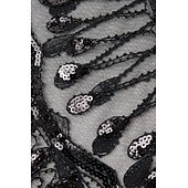 olcso Sálak és Kendők-Retró Ordító 20-as évek 1920-as évek sál Wrap Kendők A nagy Gatsby Flapper lány Flitter Rojt Női Farsang Esküvő Estély Álarcos mulatság Felnőttek Kendő