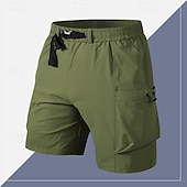 economico Classico-Per uomo Pantaloncini cargo Shorts Pantaloncini Estivi Coulisse Elastico in vita Multi-tasche Semplice Comodità Indossabile Lunghezza al ginocchio All&#039;aperto Sport Quotidiano Moda Casual Nero Viola
