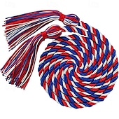abordables Costumes Carrière et Déguisements Profession-Lot de 10 cordons d&#039;honneur de remise de diplôme de 67 pouces, cordons d&#039;honneur à pompon de remise de diplôme, cordons d&#039;honneur en vrac pour étudiants diplômés