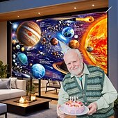 olcso Bolygó Szőttes-Bolygó Függő Gobelin Fali Művészet Univerzum Nagy Gobelin Freskó Dekoráció Fénykép Háttér Takaró Függöny Otthon Hálószoba Nappali Dekoráció