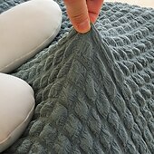baratos Capa do sofá futon.-1pc capa elástica para sofá de chão sem braços capa para sofá preguiçoso relax seersucker capa elástica para sofá único capa de almofada para sala de estar casa