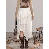 cheap Bottoms-Retro Vintage Medieval Skirt Fancy Dress Women&#039;s Masquerade Casual Daily Adults&#039; Skirt