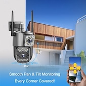 olcso Beltéri IP hálózati kamerák-v380pro wifi 2,5 hüvelykes ptz sc03-w fekete 4mp biztonsági CCTV vezeték nélküli IP biztonsági kétlencsés ptz kamera