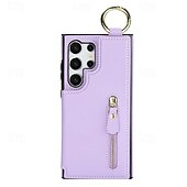 economico Cover Samsung-telefono Custodia Per Samsung Galaxy S24 Ultra Plus S24 FE S23 S22 S21 S20 Ultra Plus FE A55 A35 A25 A15 5G A14 A54 A73 A53 A12 A13 Per retro Con supporto A calamita Cerniera Retrò TPU pelle sintetica