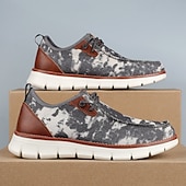 baratos Ténis para Homem-tênis masculino moderno slip-on, malha cinza com sola acolchoada, conforto leve para uso diário