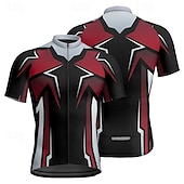 ieftine Tricouri pentru bărbați-Bărbați Jersey de ciclism Manșon scurt Bicicletă Tricou Tee Jerseu cu 3 buzunare spate Ciclism montan Respirabil Uscare rapidă Proiectare anatomică Wicking Galben Rosu Albastru Sport Îmbrăcăminte