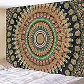 halpa Mandala Matto-Mandala boheemi riippuva seinävaate taideteos suuri seinävaate muraalikoristelu valokuvatausta peiteverho koti makuuhuone olohuoneen koristeena