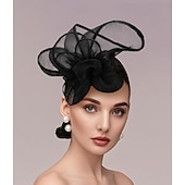 preiswerte Faszinator-Fascinators Netz Schleier Hut Pferderennen Damen Tag Hochzeit Mit Blütenkopfstück Kopfschmuck