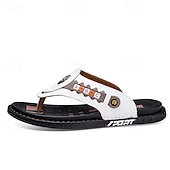 preiswerte Urlaubsandalen-Sportliche Flip-Flops aus Kunstleder für Herren mit sportlichem Logodetail – strapazierfähiges, lässiges Sommerschuhwerk für aktives Tragen