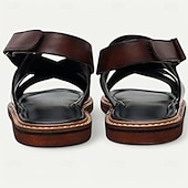 billiga Kjol sandaler-klassiska sandaler med korsband för män i premiumläder, eleganta och bekväma för dagligt bruk och vardagsutflykter