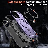 お買い得  iPhone用ケース-電話 ケース 用途 iPhone 16 Pro Max プラス iPhone 15 プロマックスプラス iPhone 14 13 12 Pro Max Plus バックカバー スタンド付き 磁石バックル ワイヤレス充電をサポート レトロ風 TPU PC