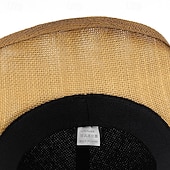 levne Klobouk Fedora-Pánské Sluneční klobouk Kovbojský klobouk Krémová Světlá růžová Slaměný provaz Retro styl Módní 18. století Denní Tématický večírek Plná / Jednobarevná Proti sluci cosplay
