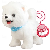 cheap Stuffed Animals-Puppy Toys for Kids Toy Dogs That Walk and Bark Walking Dog Toy for Kids with Leash Interactive Stuffed Puppy with Remote Control for Girls and Boys Aged 3-7 Year Old
