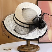 cheap Fascinators &amp; Hats-1950s Retro Vintage Hat Women's Valentine's Day Derby Ascot Horse Racing Festival Adults' Hat All Seasons