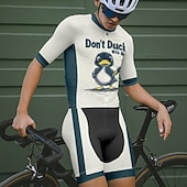 ieftine Tricouri pentru bărbați-Bărbați Jersey de ciclism Manșon scurt Bicicletă Tricou Tee Jerseu cu 3 buzunare spate Ciclism montan Respirabil Uscare rapidă Proiectare anatomică Wicking Roz Închis Negru Alb Animal Desene Animate
