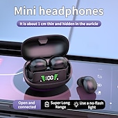 economico Cuffie TWS wireless-Cuffia Bluetooth Mini Wireless Ultra Piccola Dimensione Arachidi Invisibile In-Ear Impermeabile per Running Riduzione del Rumore
