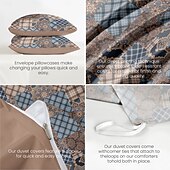 abordables 100% Coton-Housse de couette patchwork floral taille double ensemble de literie en coton ensembles de lit housse de couette couette douce légère avec 2 taies d&#039;oreiller pour l&#039;été le printemps