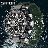 abordables Relojes digitales-SANDA Hombre Reloj Digital Esfera Grande Al Aire Libre Deportes Moda Luminoso Despertador Calendario Cronógrafo Silicona Reloj