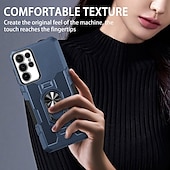 abordables Carcasas Samsung-Funda para teléfono para Samsung Galaxy S24 S23 S22 S21 Ultra Plus A55 A35 A25 A15 5G A34 A54 A73 A53 A33 A23 A13 A72 A52 A32 A22 A12 Cubierta trasera soporte magnético a prueba de golpes retro PC