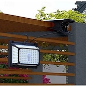 abordables luz del gabinete-Lámpara solar de pared para exteriores, instalación portátil, rango de iluminación conveniente, carga solar de múltiples ángulos, adecuada para patios, cercas de villas, luces solares con clip