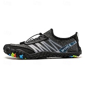 economico Sneakers Casual-scarpe da ginnastica da uomo a piedi nudi - rosso brillante, suola robusta, design senza lacci - perfette per escursioni e avventure all'aria aperta