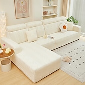 cheap Sofa Cover-Elastic Jacquard Fabric Sofa Cover Stretch Couch Cover Sectional L Shape Sofa Slipcover Corner Case for Living Room 1/2/3/4 Seat