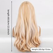 levne Syntetické trendy paruky-Syntetické paruky Vlnitá Curly Weave Vrstvený střih Elegantní ofina na stroji Paruka 22&quot; A1 Umělé vlasy Dámské Klasické Pohodlné Zářící barvy Vícebarevný